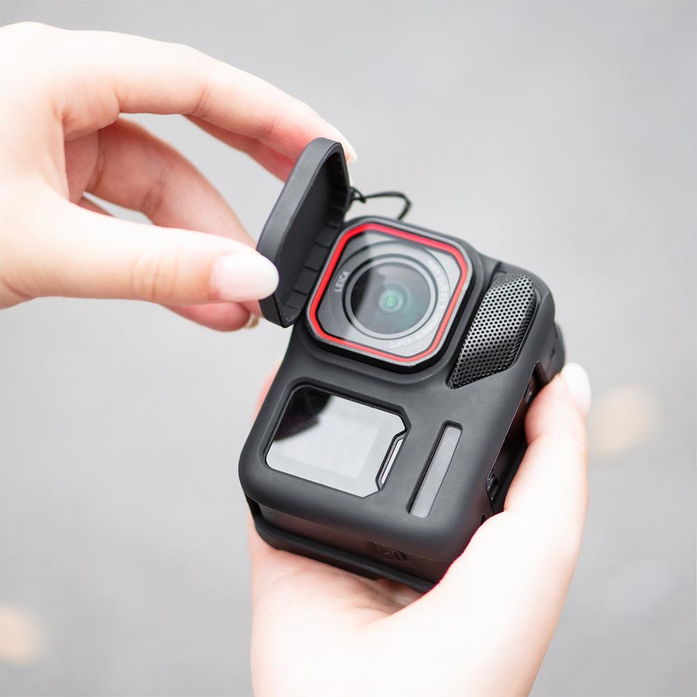 For Insta360 Ace Pro 2 Body Silicone Case Sleeve Lens Cap Anti-Scratch Protective Shell Drop-proof Camera Protection Accessories