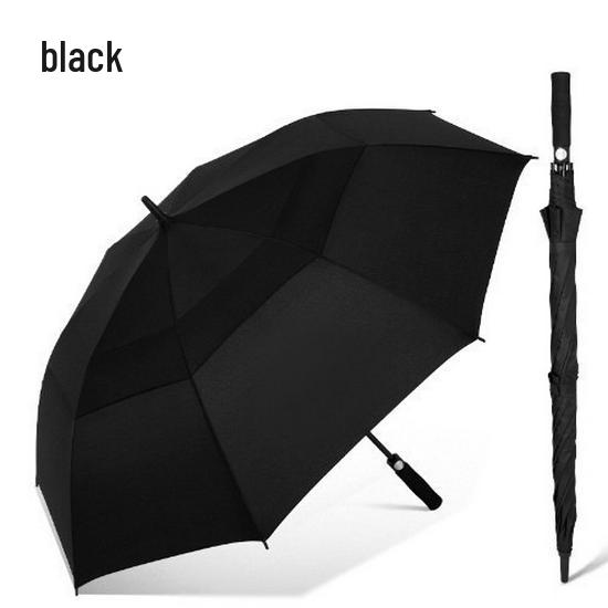 Long Handle 8-Rib Golf Umbrella - Automatic, Straight Handle, UV Protection, Rainproof for Sun and Rain