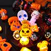 Creative Halloween Pumpkin LED Night Light Haunted House Horror Props Halloween Party Home Indoor Decoration Supplies Gifts
