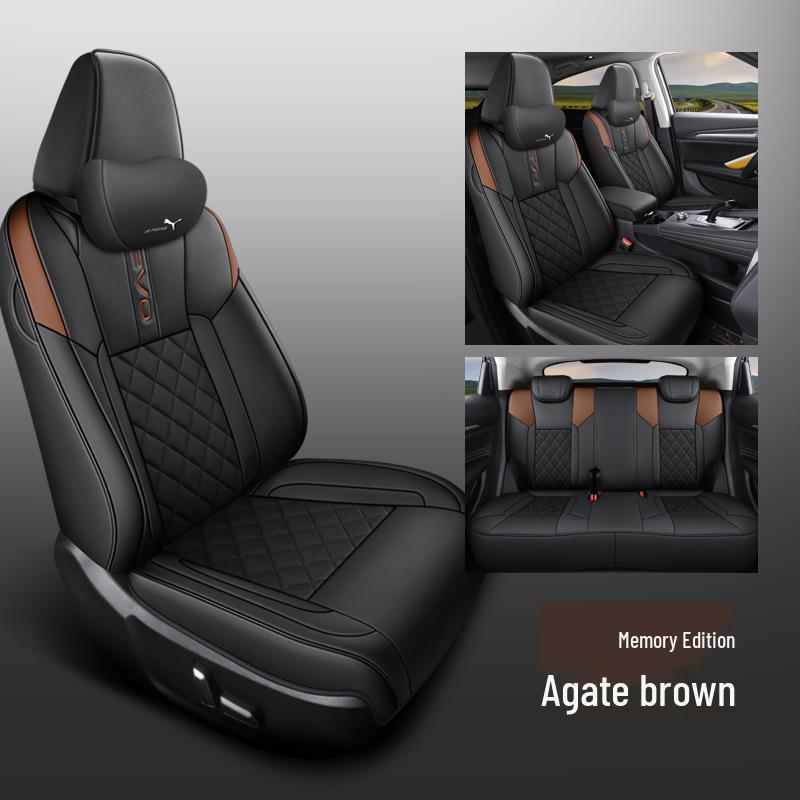 CLY Custom-Fit Full Leather Sports Seat Cover for Haval F7 - All-Season Cushion Pad