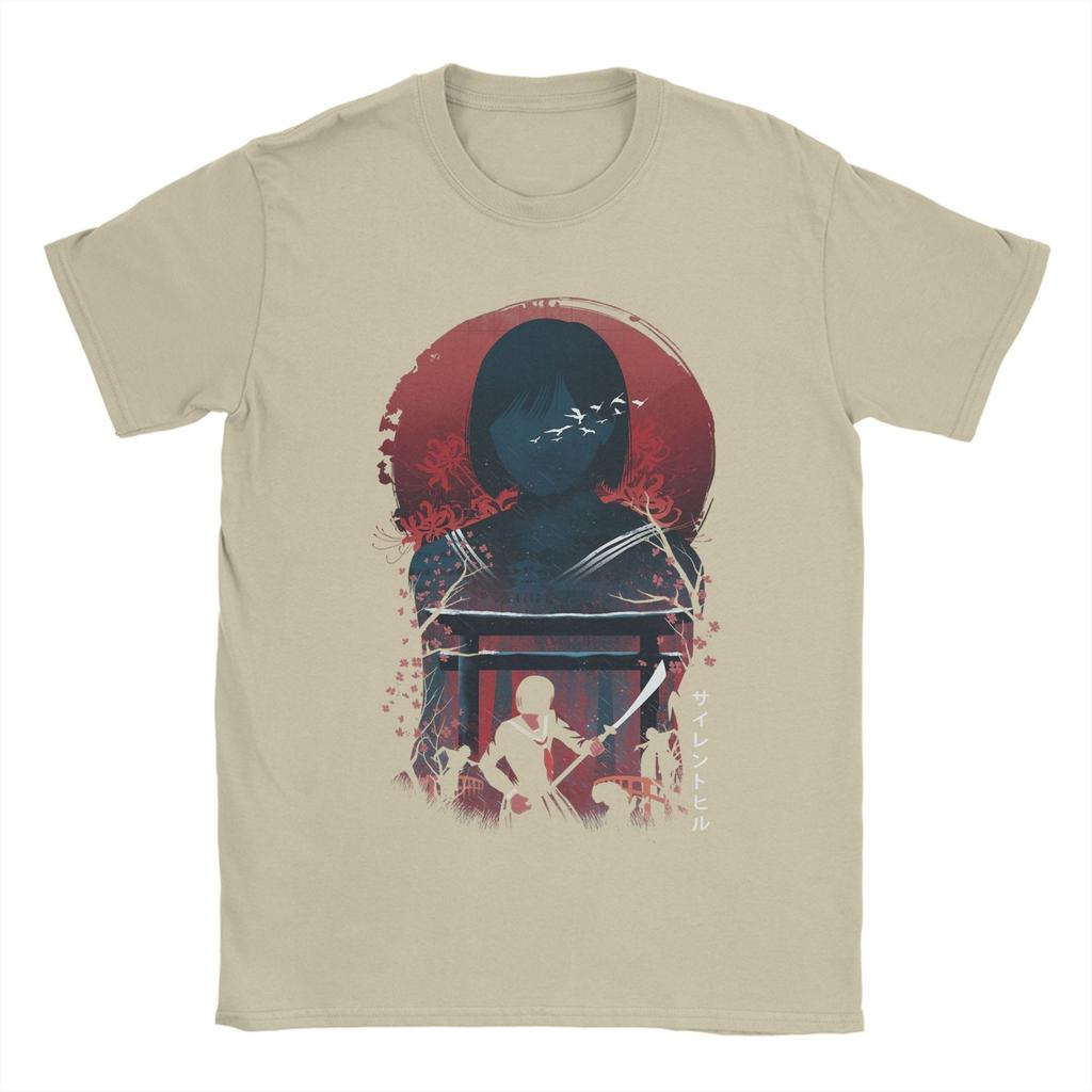 Silent Hill F Hinako T-Shirt Herren Neuheit Baumwoll-Tees Rundhals Kurzarm T-Shirt Grafikbedruckte Oberteile