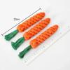 1pcs Carrot Dog Bite Rope Pet Dog Toys Cartoon Chew Toys Durable Braided Bite Resistant Puppy Molar Cleaning Teeth Cotton Rope