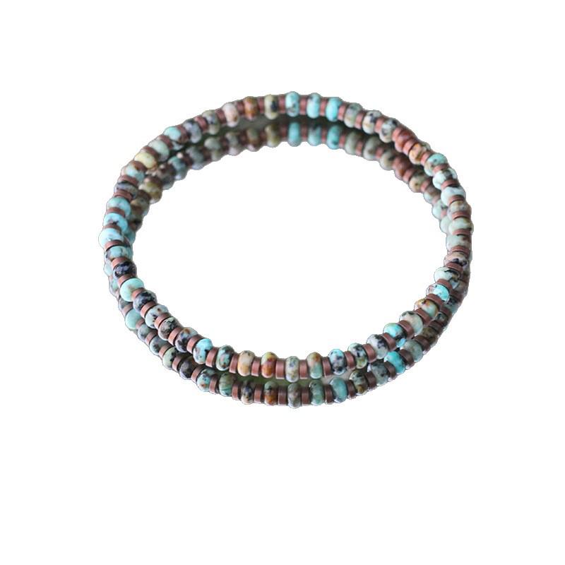 Retro Bohemian Ethnisch Achat Perlenarmband