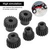 48-Pitch Metal Pinion Gear Set for ECX 2WD 110 Scale RC Hobby Cars, M3 Threads, 17T18T19T20T21T, High-Hardness Pinion Motor Gears for 110 Scale RC