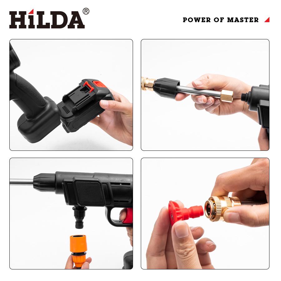 HILDA Lithium-Akku Autowasch- & Gartenbewässerungswerkzeug