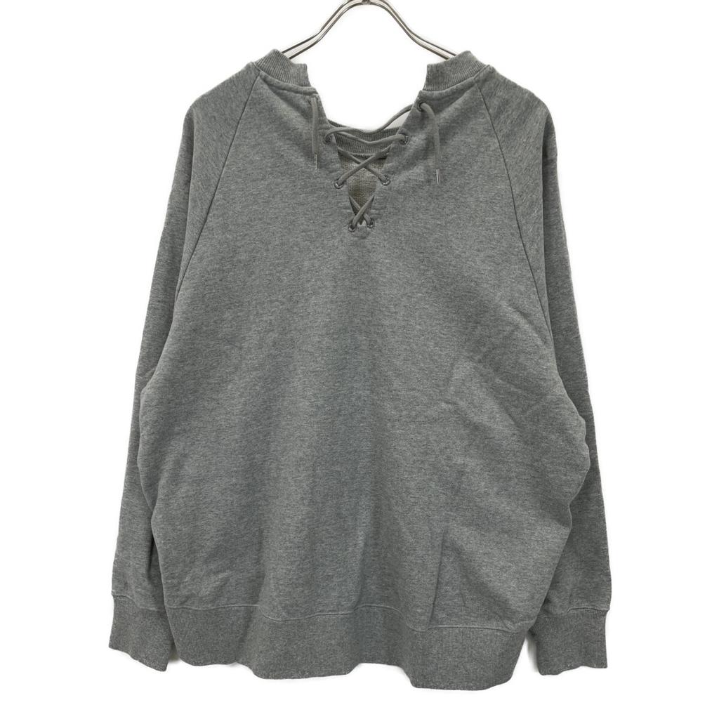 SOLto  Lace-up Sweatshirt Tops M grayUsed