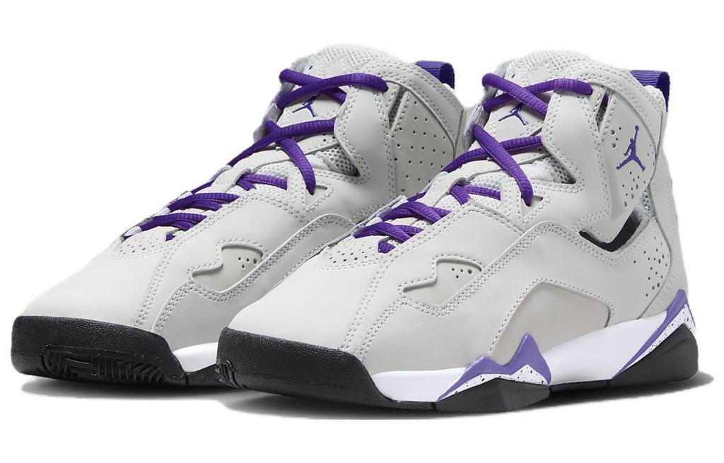 Jordan True Flight Base Grey Purple Venom GS 343795-052
