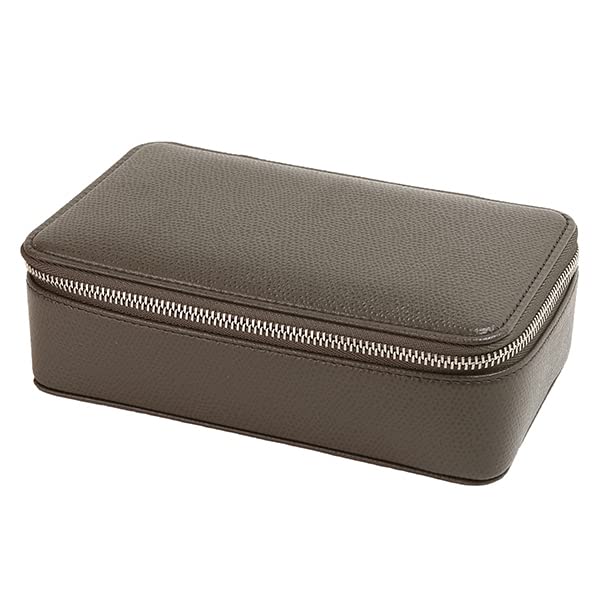 Leather Glasses Case (2 Pairs Capacity) (84 Anchor Gray)