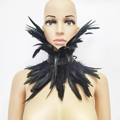 Feathered Neck Wrap for Halloween Events