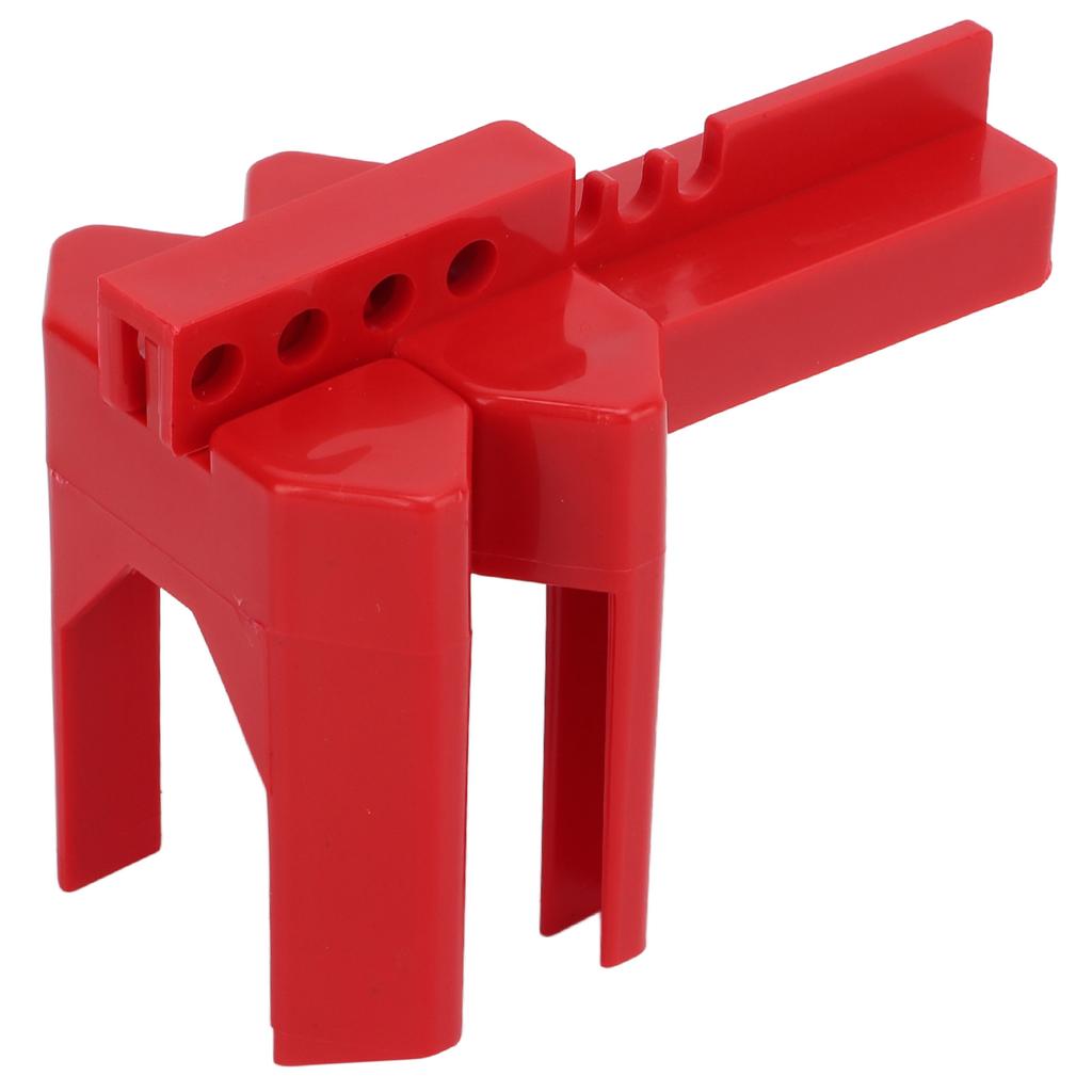 Adjustable Ball Valve Lock Red with 38mm Padlock for DN8‑DN50 Industry Chemicals Electricity Petroleum Coal