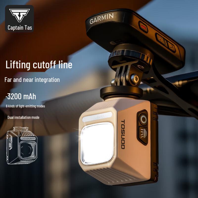 Captain Tass Quick-Release Anti-Glare Bike Headlight