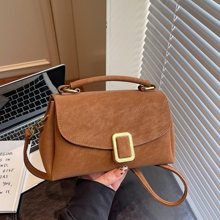 Borsa quadrata opaca da donna a spalla/sottobraccio