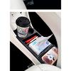 For Geely EX2 2025 2026 Center Console Lower Storage Box Silicone Non Slip Mat Car Interior Organizer Tray