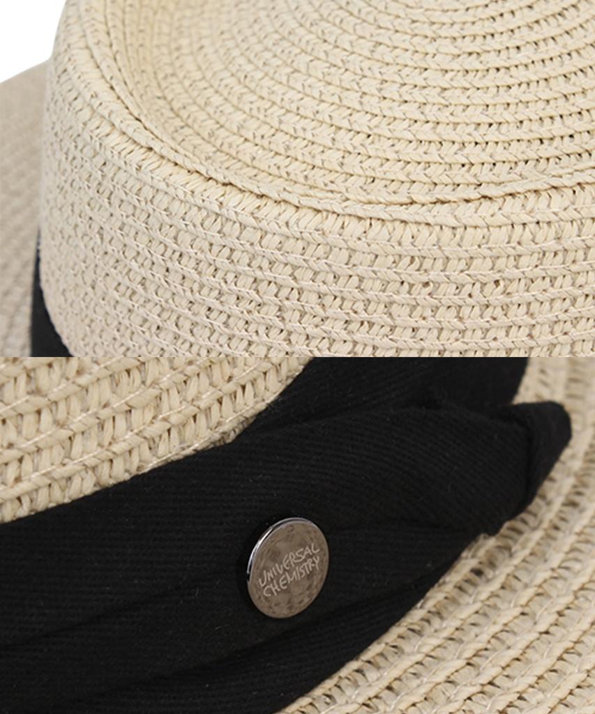 Yunibeosyeolkemiseuteuli Sweet Bk Line Beige Panama Hat Panama Hat