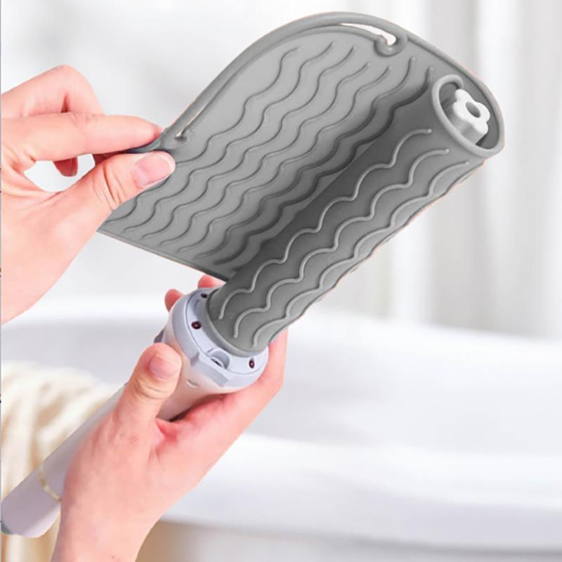 Multifunctional Silicone Heat Resistant Pad Insulation Mat For Hair Straightener Heat Curling Stick Curler Flat Irons