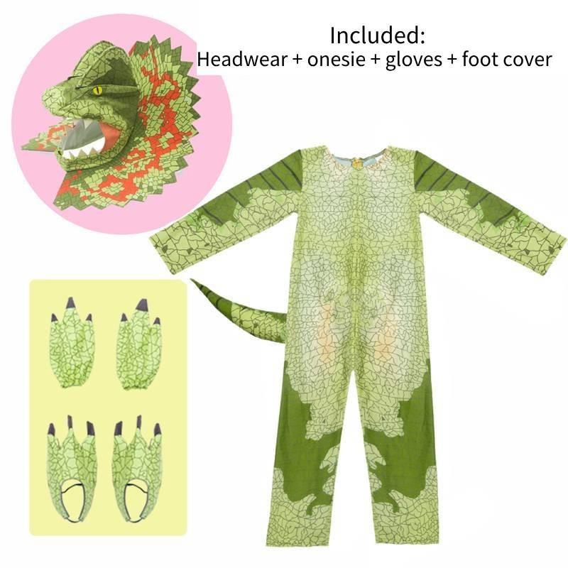 Playing Role Dinosaur Costume Dilophosaurus Children Clothes Set