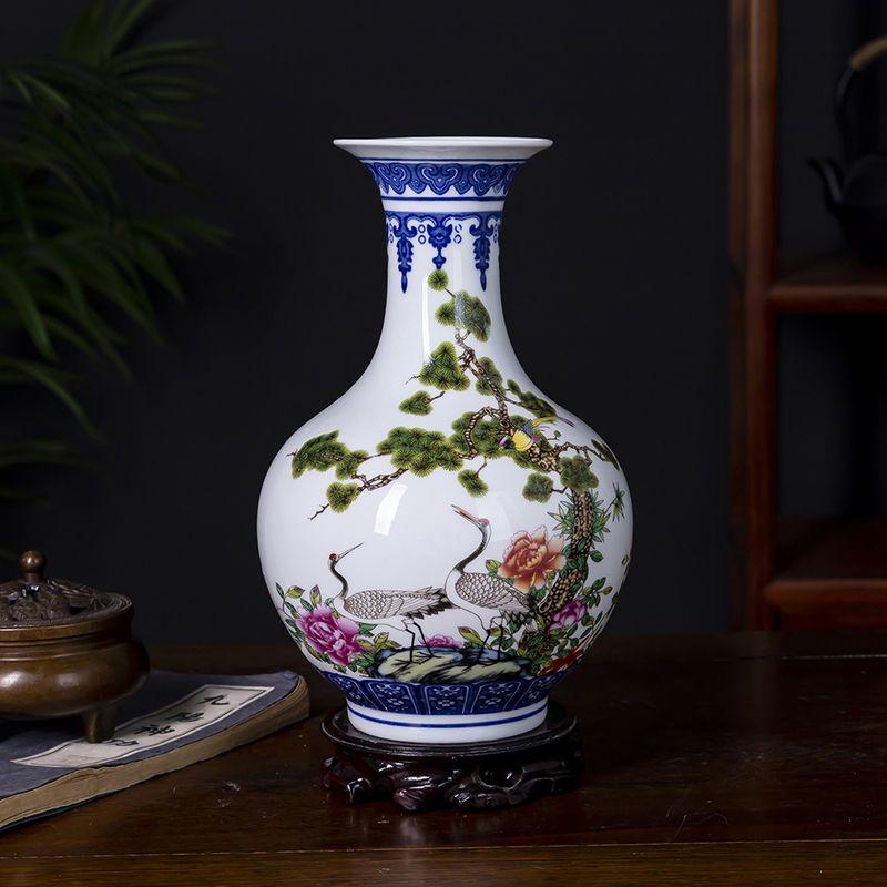 

Jingdezhen Colorful Underglaze Vase Ceramic Acccessories Art Home Room Decoration Items Study Office Desktop Furnishing Crafts