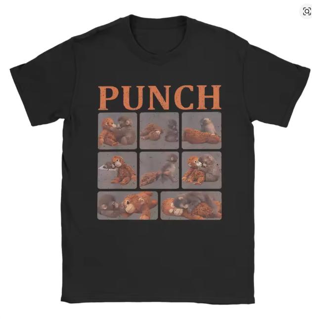 

Casual T Shirt Beach Punch Monkey Hip Hop TShirts Tee Shirt for Women Y2K Retro Printed Short Sleeve Aesthetics Tees Summer New S