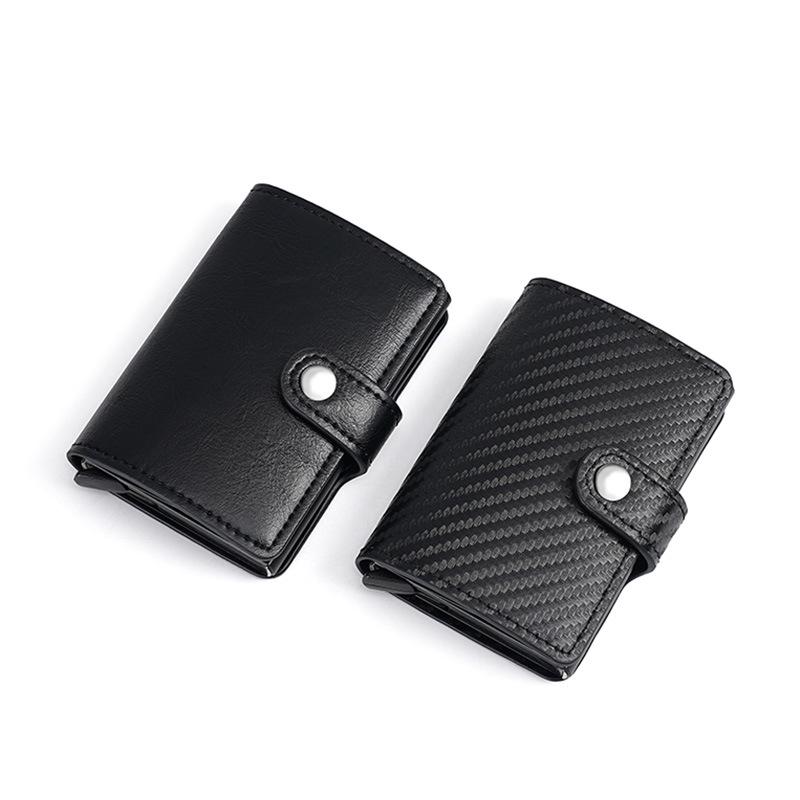 RFID Aluminum Alloy Credit Card Holder - Anti-Theft Pop-Up Design