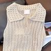 French Hollow-out Knitted Vest Women's Summer High-end Elegant Versatile Sleeveless Top