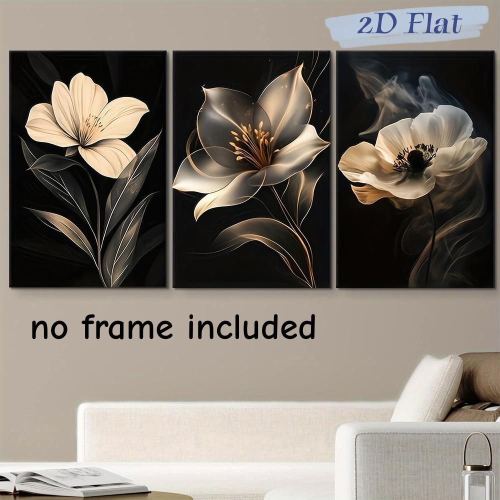 

3-piece modern minimalist style frameless canvas decoration hanging painting Nordic style home living room bedroom wall art mura (as the picture,20x30cm-3pcs)