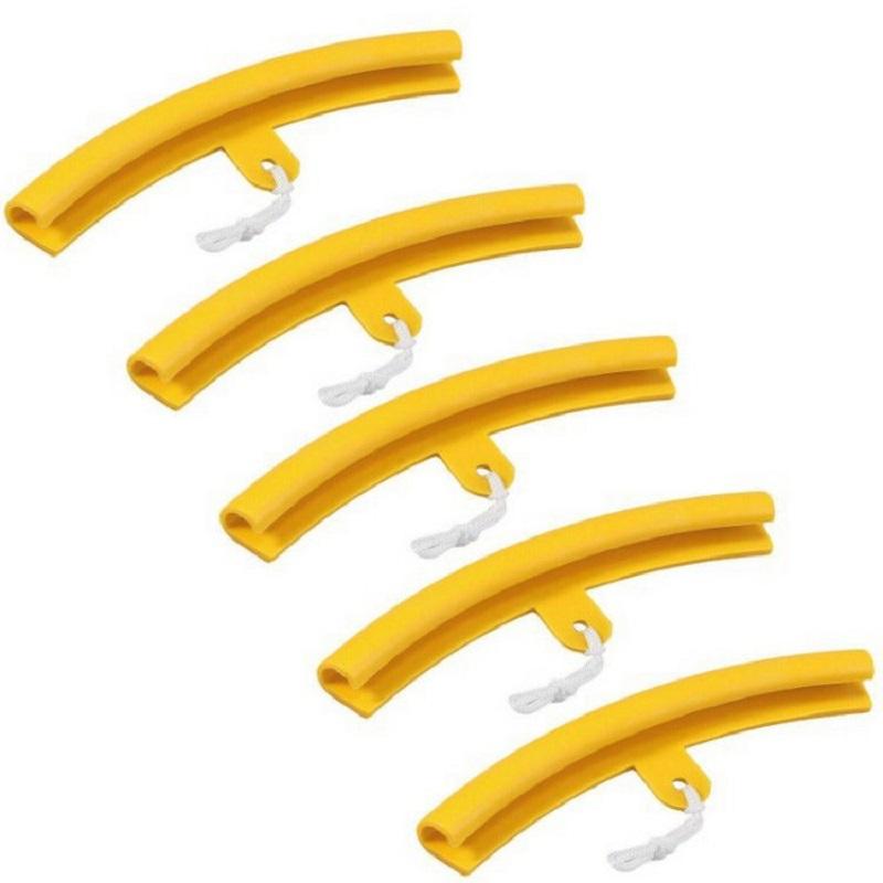 5pcs Tire Changer Tool Guard Rim Protector Wheel Changing Rim Edge Tyre Wheel Protection Rubber Sleeve