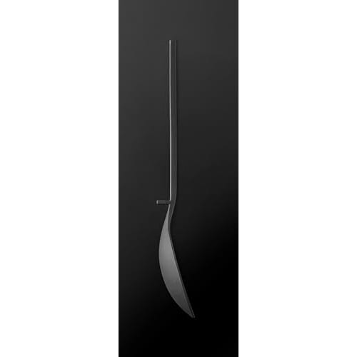Yamazaki Tower S Silicone Cooking Spoon, Black, Approx. W7 x D3 x H26cm, Dishwasher Safe, Floating Tip, Measuring Meter, 4273