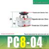 LangSaiZeBo Pneumatic Threaded Quick-Connect Straight Fitting