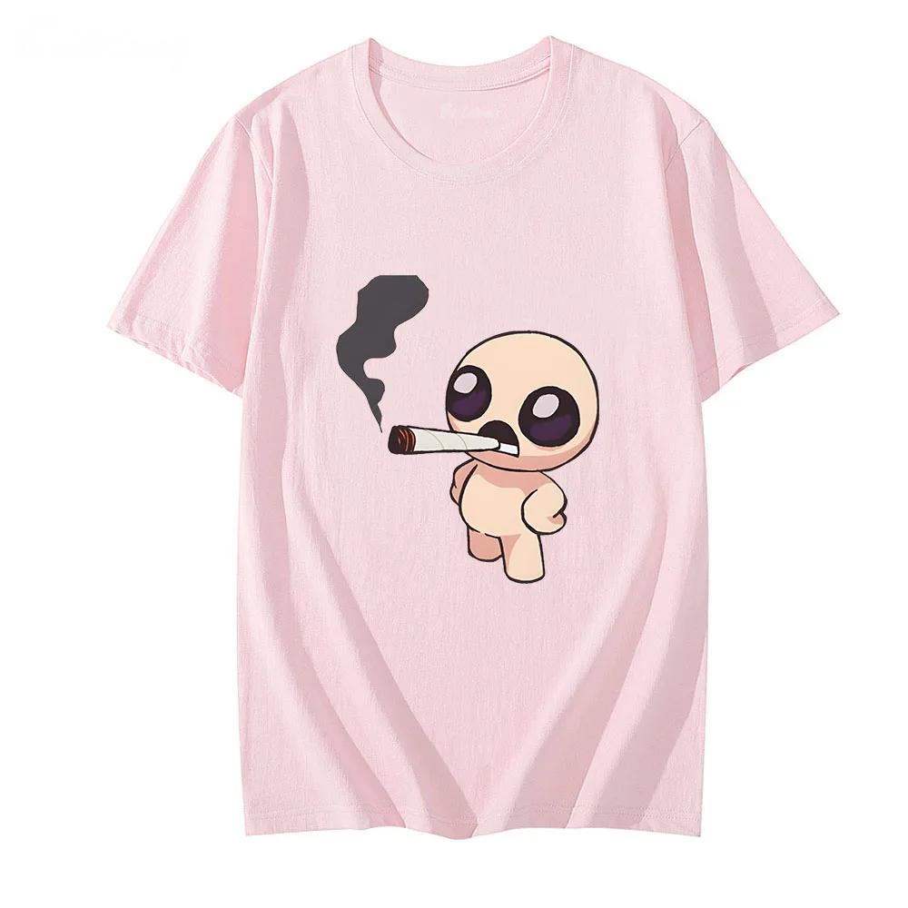 Printing Teeshirt High Quality Tshirt Game The Binding Isaac Tshirt Cartoon Graphic Aesthetic Clothes Short Sleeved Streetwear
