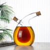 Double-layer Glass Oil Jug 2-in-1 Oil Vinegar Bottle Home Creative Double-mouth Cork Shaped Glass Oil Jug Kitchen Seasoning Tool