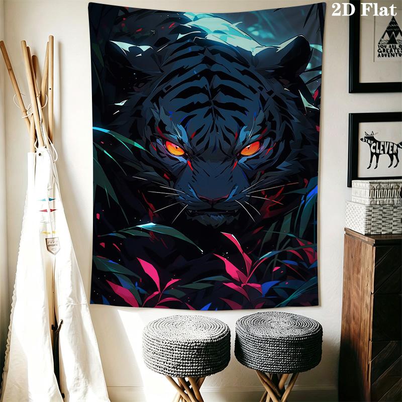 Tiger Pattern Home Decor Tapestry, Wall Hanging, Decorative RV Wall Cloth.SGT0917394