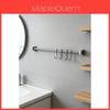 Estante Moderno de Acero Inoxidable para Pared de Cocina con Ganchos de Doble Capa para Almacenamiento de Utensilios