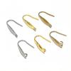 20pcs Stainless Steel Crafts Earrings Hooks Clasp with Loop Connector DIY Earring Jewelry Making Accessories Findings