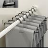 Grip Focused Z Form Trouser Hanger 5 Pack, Metal Closet Rail Holder for Pants Storage and Daily Closet Clothing Order
