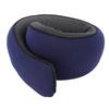 Neck Pillow Foldable Breathable Polyester Fiber Portable Memory Foam Travel Neck Pillow Navy Blue
