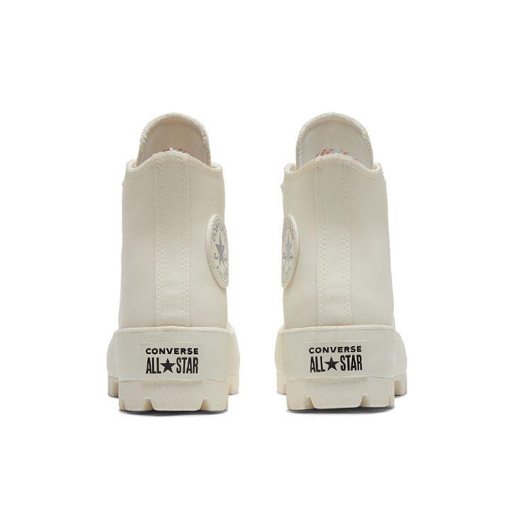 Converse Lugged Canvas Comfortable Daily High-Top Lifestyle Casual Shoes Women Sneaker Beige 573063C