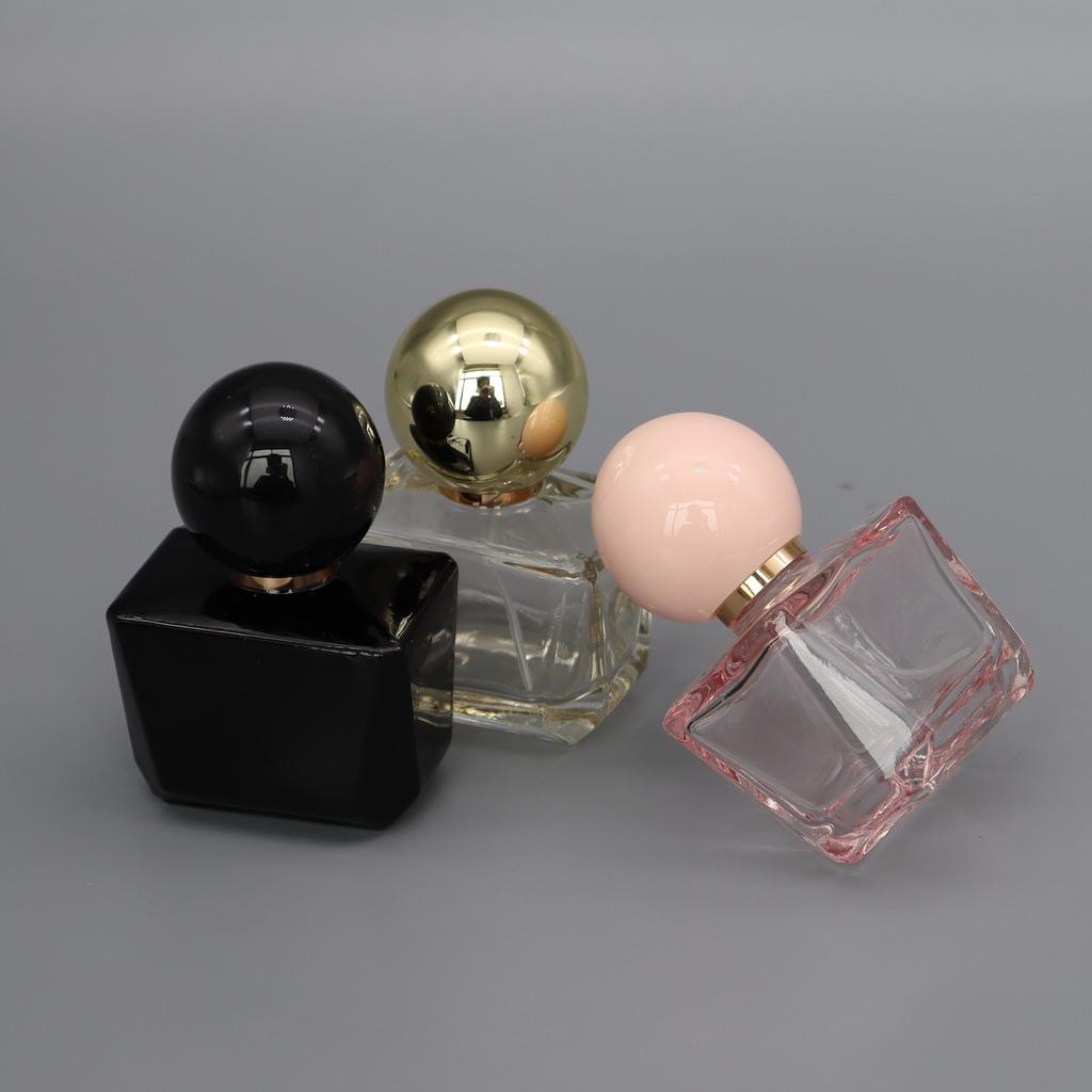 30ml High-End Glass Perfume Bottle Empty, Portable Refillable Spray Atomizer, Cosmetic Travel Container