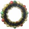 Christmas Ball Wreaths 2 pcs Multicolored 33 x 33 x 7 cm Polystyrene