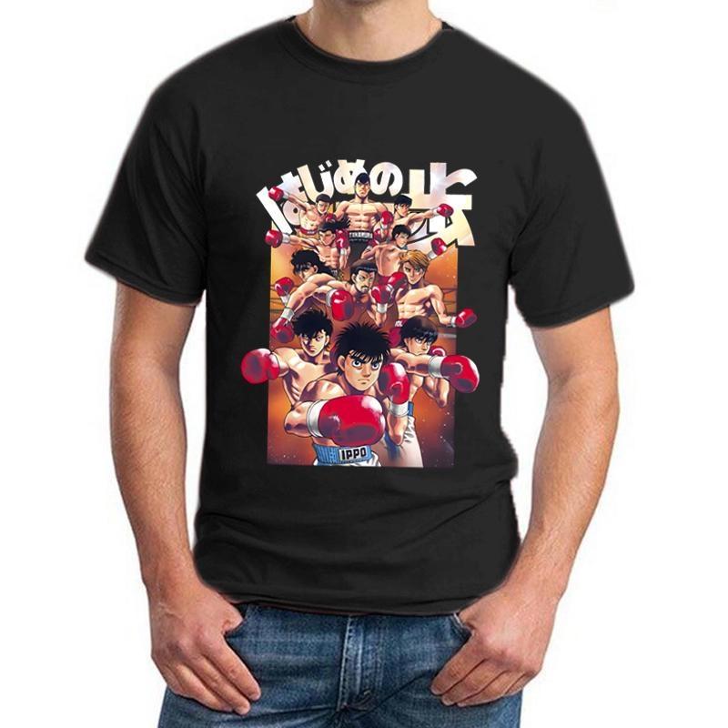 Anime Hajime No Ippo Graphic T Shirt Men Fashion Personality Printed Short Sleeve Casual Outdoor Round Neck Loose Cozy Tees