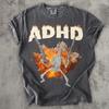 ADHD Skeleton T-shirt, Funny Shirt, Meme Tee, Unhinged Clothes, Weird Tshirt, Ironic Shirts, Gift for Her Him, Gen Z Humor, Comfot Colors