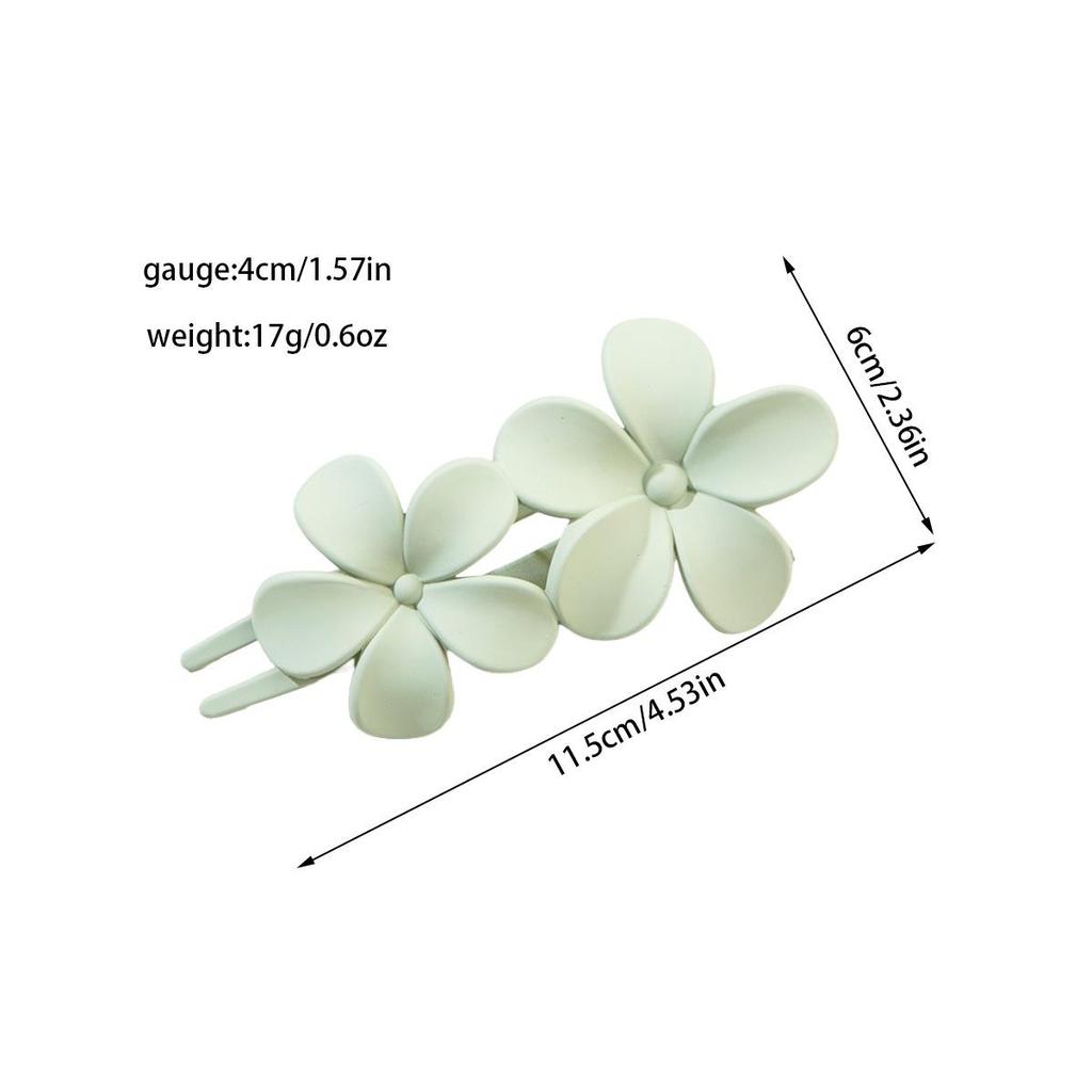 Korean Style Large Duckbill Hair Clip – Fashionable Flower Accessory for Women, Versatile Spring Updo.
