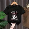 Cute Cat Graphic Kids Tshirts Summer Short Sleeve Tees Cartoon Animal Boys Girls Clothes Kawaii Kitten Tops Y2K Children Tshirt