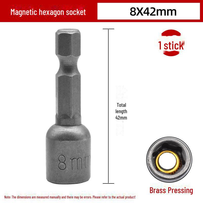 8mm Non-Magnetic Hexagon Socket Hand Drill with Strong Magnetic Tail Wire Wrench.