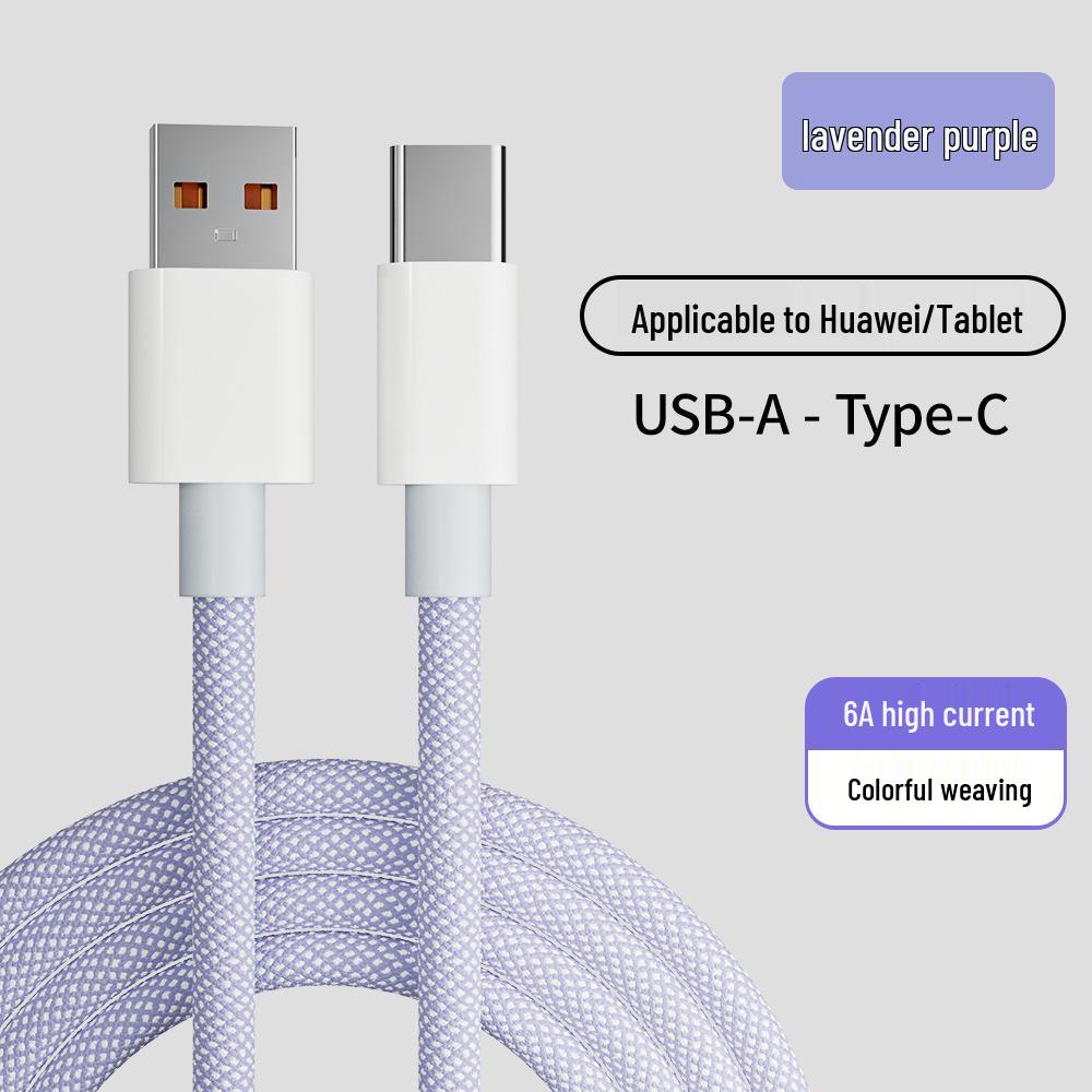 High-Speed Braided Charging Cable for Huawei, Xiaomi, Apple, and iPhone 15 - PD20W Compatible