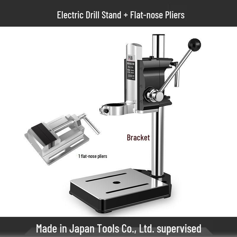 Universal Miniature Hand Drill Press Stand for Small Pistol Drills - Multi-functional Household Tool