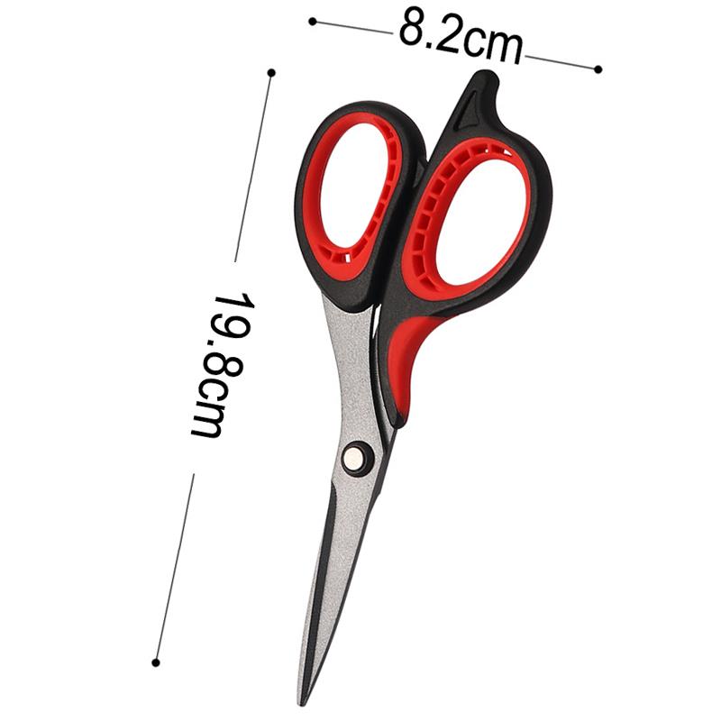 Stainless Steel Large Scissors Anti Stick Anti Rust Scissors Household Multi-Functional Office Tailor'S Scissors Hand Cutting