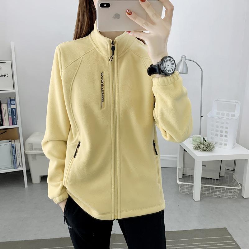 

Fleece jacket autumn and winter warm fleece jacket fashion outdoor casual thickened fleece jacket 3XL