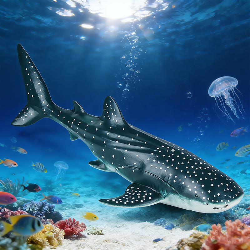 Children's Soft Rubber Marine Animal Toys: Killer Whale, Great White Shark, Beluga, Blue Whale, Dolphin, Sperm Whale Models