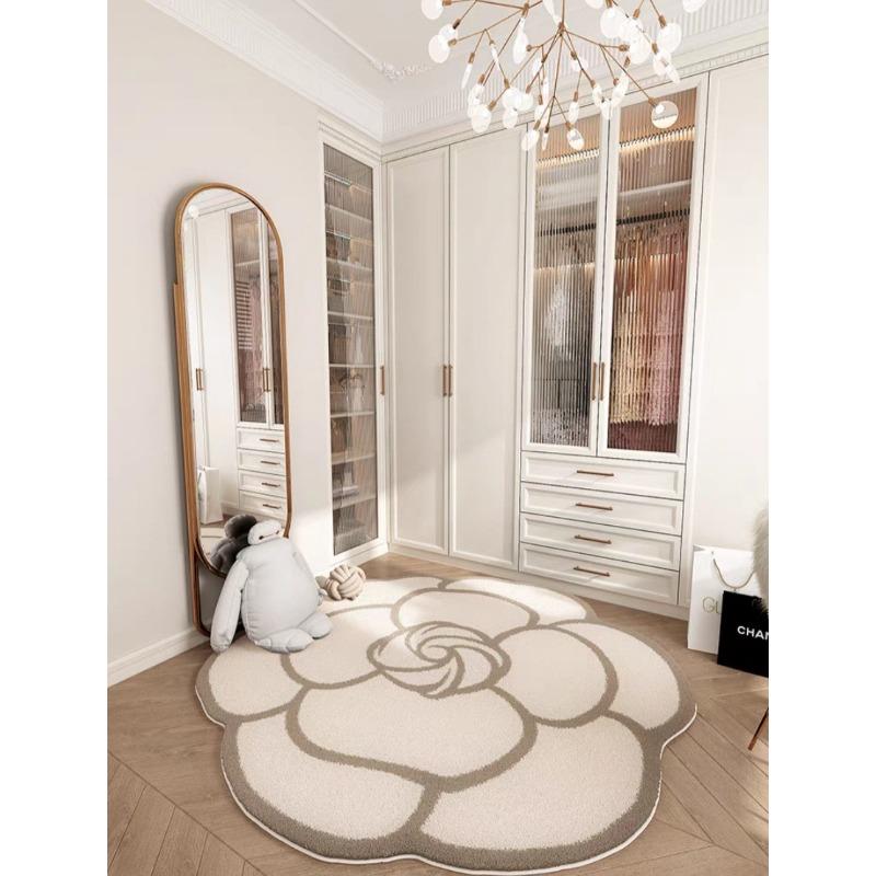 Irregular Circular Living Room Carpet Bedroom Bedside Carpet Dressing Room Study Room Swivel Chair Floor Matc