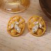 Medieval Vintage Luxury Vintage Clover Oval Earrings Vintage Earrings Earrings